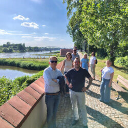 Partnerzy projektu zwiedzają twierdzę w Kostrzynie nad Odrą